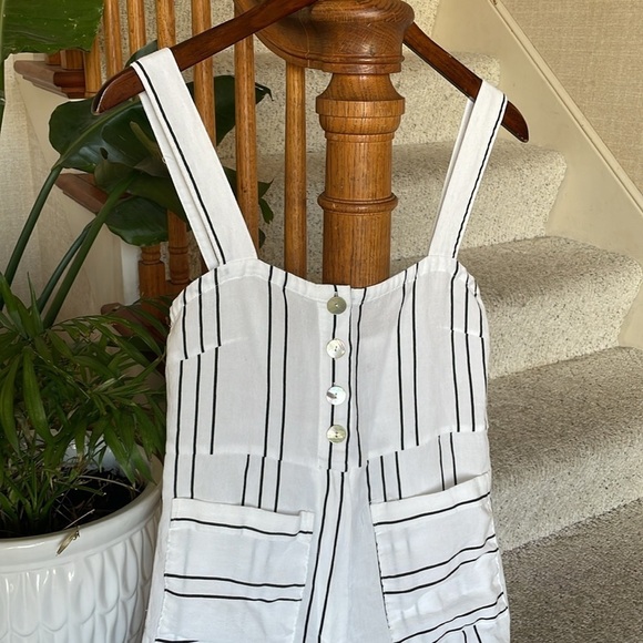 Sancia Cotton Coastal Striped White Jumpsuit - Picture 2 of 13